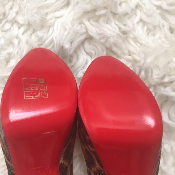 Christian Louboutin Fetish Peep Toe Heels - Picture 6 of 8